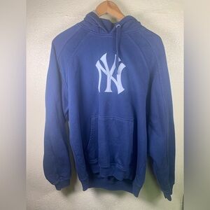 Navy Blue Hoodie with Y2K Yankees Logo